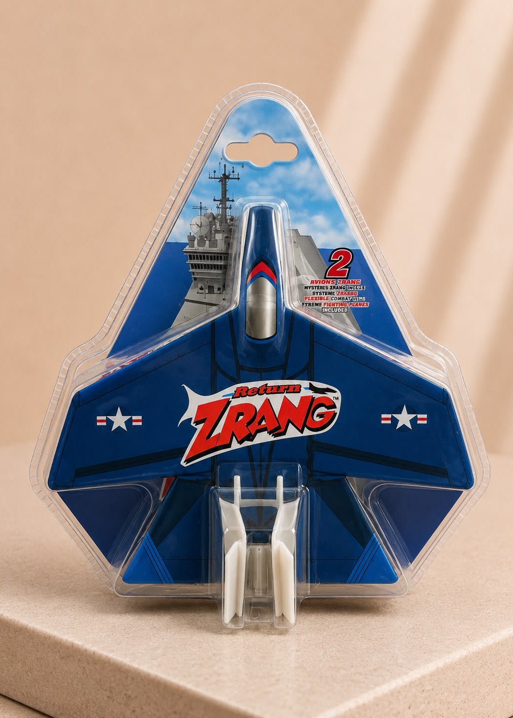 Return ZRang – Avion Boomerang Bleu avec 2 ZRangs – Jeu de Lancer