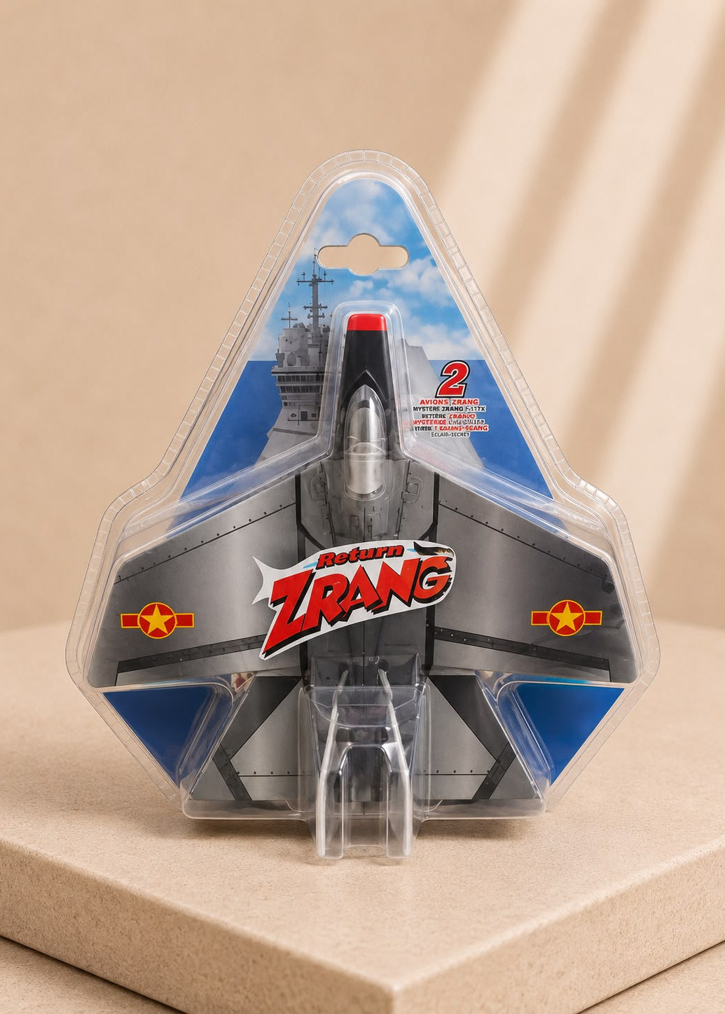 Return ZRang – Avion Boomerang Gris avec 2 ZRangs – Jeu de Lancer