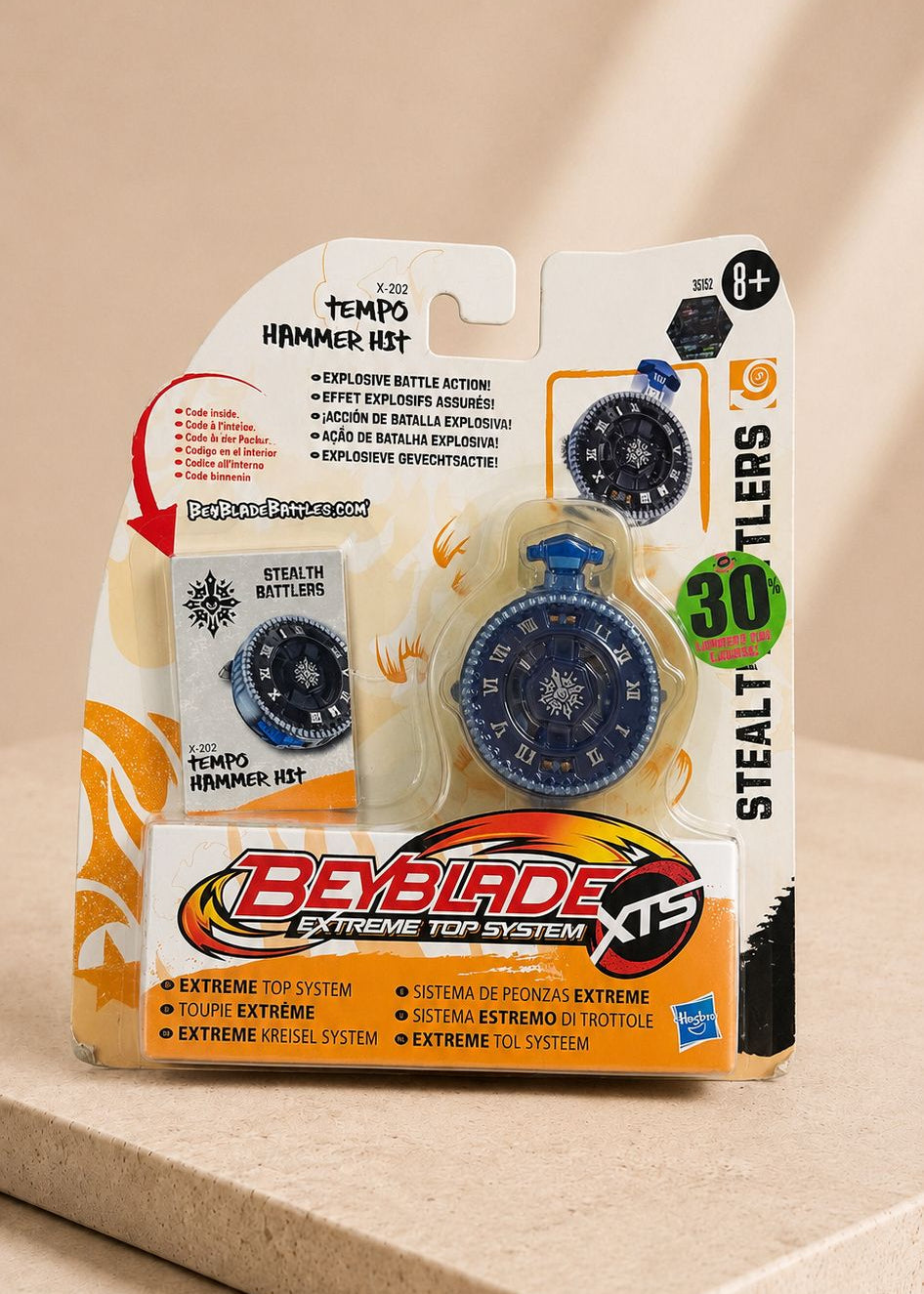 Beyblade XTS Tempo Hammer Hit (X-202) – Toupie Hasbro avec boîte